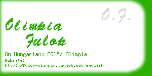 olimpia fulop business card