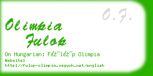 olimpia fulop business card